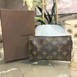 Louis Vuitton Pouch Mini Bag Wristlet PRISTINE!!